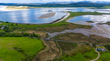 Portnoo, County Donegal, Ireland - May 15 2024 : The R261 road between Maas and Portnoo is closed due to an motorcycle accidentのeditorial素材