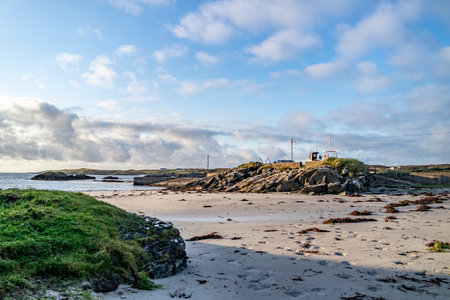 The coastline at Rosbeg County Donegal, Irelandの写真素材
