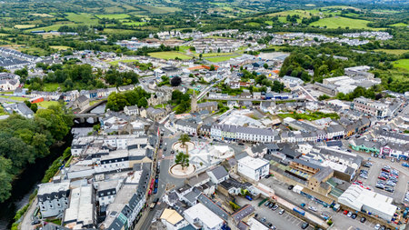 Donegal Town, Ireland - July 23 2024 - The works at the new Diamond are already finishedのeditorial素材