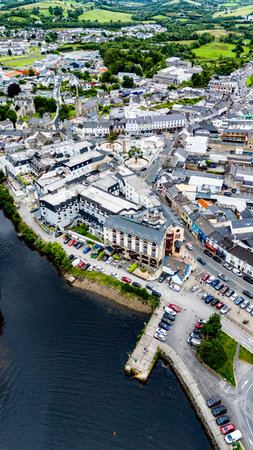 Donegal Town, Ireland - July 23 2024 - The works at the new Diamond are already finishedのeditorial素材