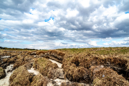 Ballinravey Strand between Ardara and Portnoo in Donegal - Irelandの写真素材
