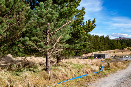 The pump station at Lough Anna, the drinking water supply for Glenties and Ardara - County Donegal,...