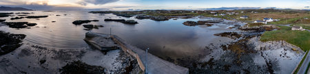 The coastline at Rossbeg in County Donegal during autumn - Irelandの写真素材