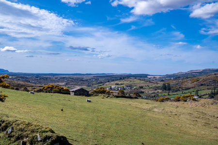 The beautiful landscape at Meenahalla, Glenties, Republic of Irelandの写真素材
