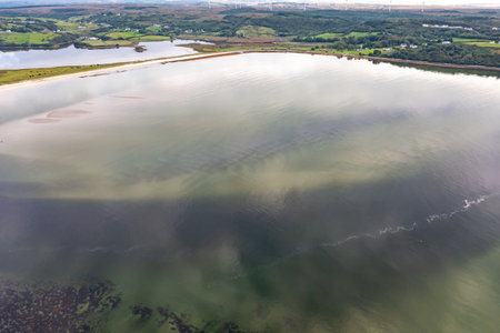 Aerial view of Ballyiriston beach by Portnoo in County Donegal - Irelandの写真素材