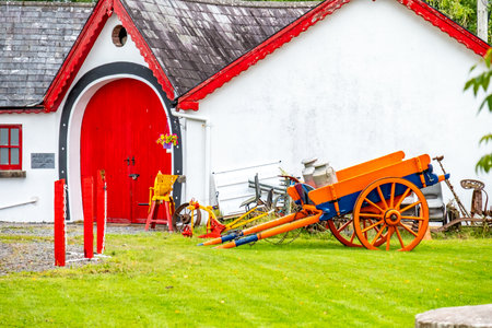 The Elphin Windmill, an 18th century tower mill, restored in 1996 , County Roscommon, Irelandの写真素材