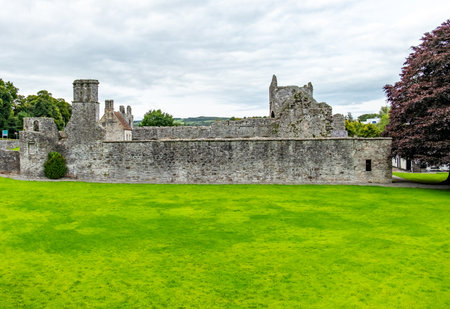 Ruins of the Boyle Abbey, a Cistercian monastery founded in the twelfth century by monksの写真素材