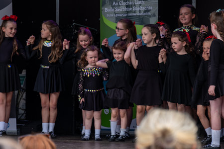 Dungloe, County Donegal, Ireland - July 31 2025 : Irish dancing is one highlight of the Mary From Dungloe International Arts Festivalのeditorial素材