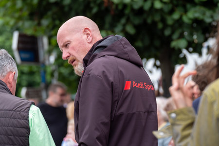 Dungloe, County Donegal, Ireland - July 31 2025 : Locals and visitors enjoy the Mary From Dungloe International Arts Festivalのeditorial素材