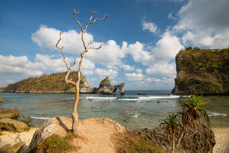 Atuh Beach - Nusa Penida Island, Bali, Indonesiaの写真素材