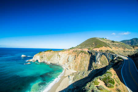 Big Sur Pacific Ocean coast in California.の写真素材