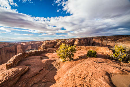 Canyon de Chelly National Monument during Sunset, Arizonaの写真素材