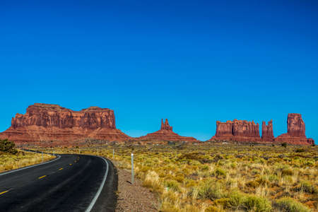 Monument Valley in Arizona, USA.の写真素材