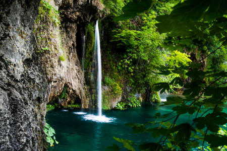 Plitvice National Park in Croatia, Europe.の写真素材