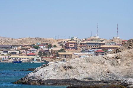 Atlantic Ocean coast near Luderitz in Namibiaの写真素材