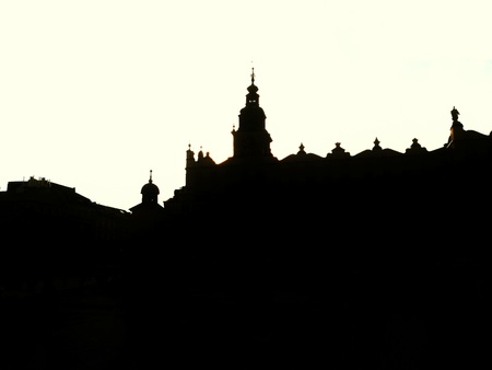 Charming Cracow in the morningの写真素材