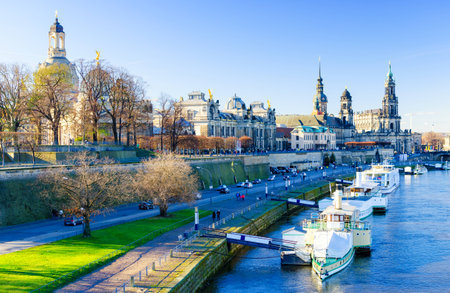 view on Dresden, Saxony, Germanyの写真素材