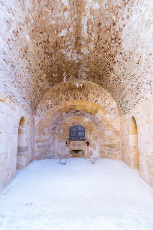 Ortigia, Syracuse, Italy / December 2018: Maniace Castle (Castello Maniace) in Syracuseのeditorial素材
