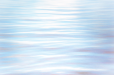 Blue wave in lake. Sun light, bokeh backgroundの写真素材