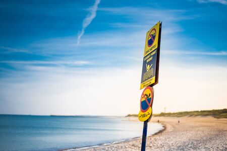 Dangerous water - danger of drowningの写真素材