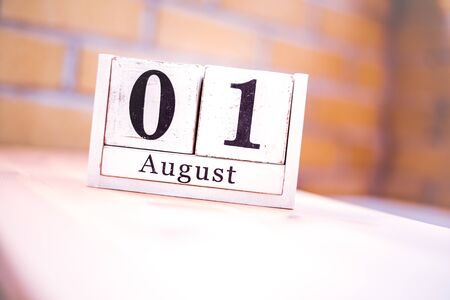 1st of August - August 1 - Birthday - International Day - National Dayの写真素材