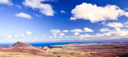 Sunny winter morning on Isle of Skyeの写真素材
