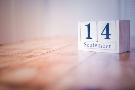 14 September concept backgroundの写真素材