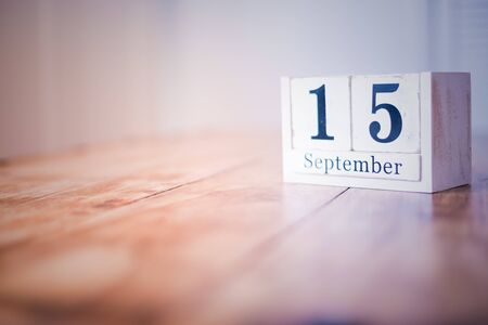 15 September concept backgroundの写真素材