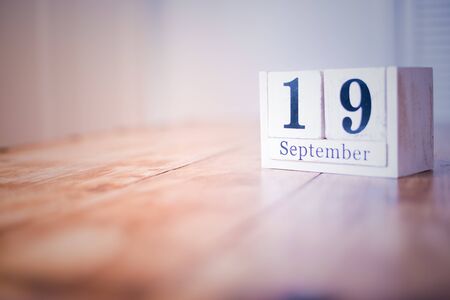 19 September concept backgroundの写真素材
