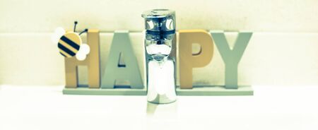 Clean fresh water equals happiness