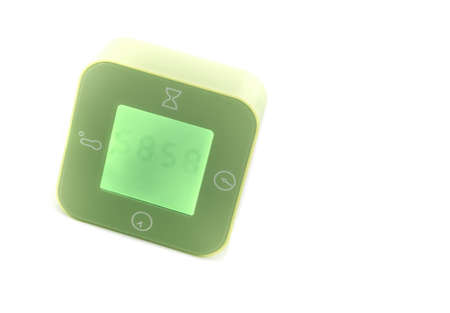 Digital alarm clock isolated on white background