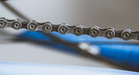 Bicycle clean chain close upの写真素材