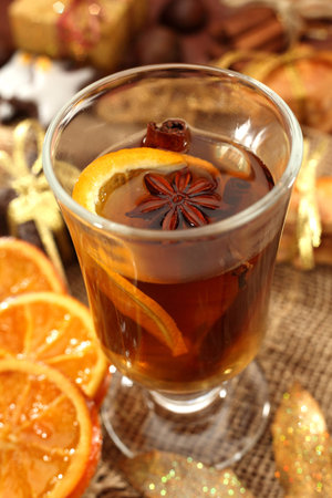 spiced teaの写真素材