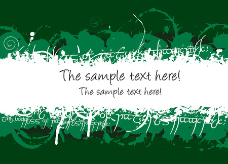 Abstract card design inspired by the forest.のイラスト素材