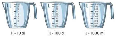 Measuring jug/ cupのイラスト素材