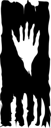 Flag of Uruk-Hai - banner. Vector art illustration of the fantasy-themed flag. Flag Banner of the Uruk-Hai. Suitable for T-Shirts, tattoo, etc.のイラスト素材