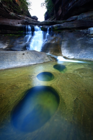 Huailuang waterfall of Thailand.の写真素材