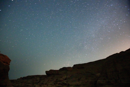 Milky way galaxy  Sampanbok  Grandcanyon of Thailand の写真素材