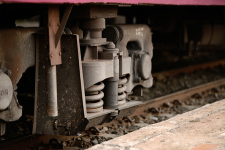Thailand railway to transport large of Thailand.の写真素材