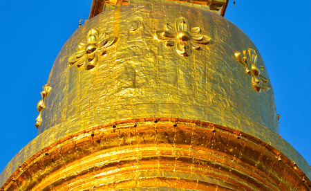 Wat Haripunchai  a temple of Lampoon province ,Thailand.の写真素材