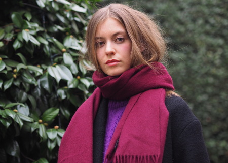 MILAN, Italy; 12 January 2019: Fashion bloggers street style outfits before M1992 fashion show during Milan Fashion Week Man fall / winter 2019/2020のeditorial素材