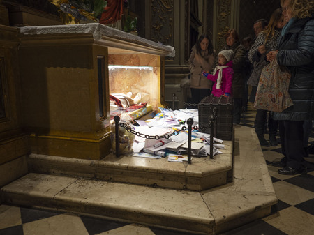 Bergamo 13 December 2018: Church of Santa Luciaのeditorial素材