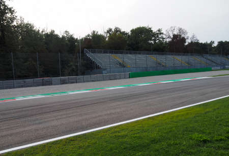 MONZA, ITALY - September 13, 2018: The Autodromo Nazionale Monza, a race track located in the city of Monza, Ascari variant.のeditorial素材