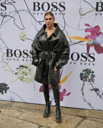 Special guest at Hugo Boss fashion show during Milan Fashion Week Fall / Winter 2020/2021 collections.のeditorial素材