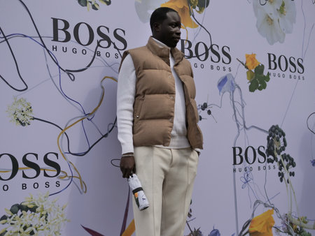 Special guest at Hugo Boss fashion show during Milan Fashion Week Fall / Winter 2020/2021 collections.のeditorial素材