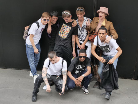 Milan Italy, Fashion blogger street style outfit before Dolce & Gabbana fashion show during Milano...