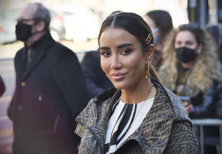Alessandro Mahmood posing for photographers before Fendi Fashion show during Milano Fashion week...