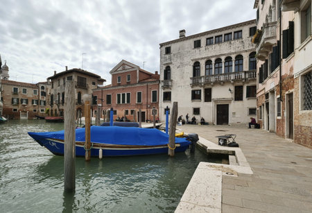 View of the Grand Canal in Venice, Italyの写真素材