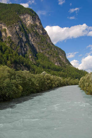 Drava river landscape