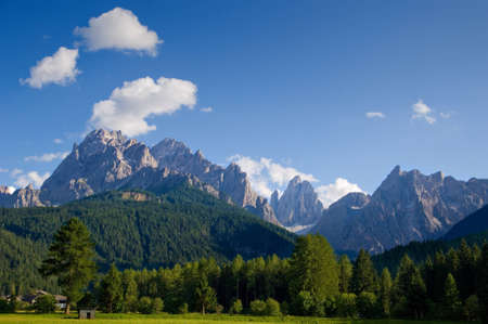 Dolomiti muntains landscape, from north Italyの写真素材